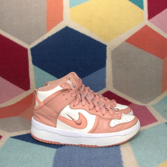 Nike Dunk High Up Shoes Women's Sail Light Madder Root DH3718-107 Sneakers -Sz 8 - Picture 3 of 7